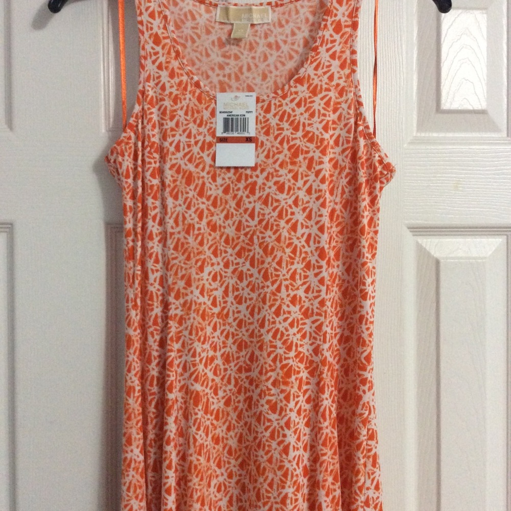BNWT Michael Kors orange maxi dress - Size XS